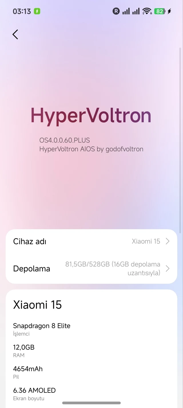 Cihaz hakkında